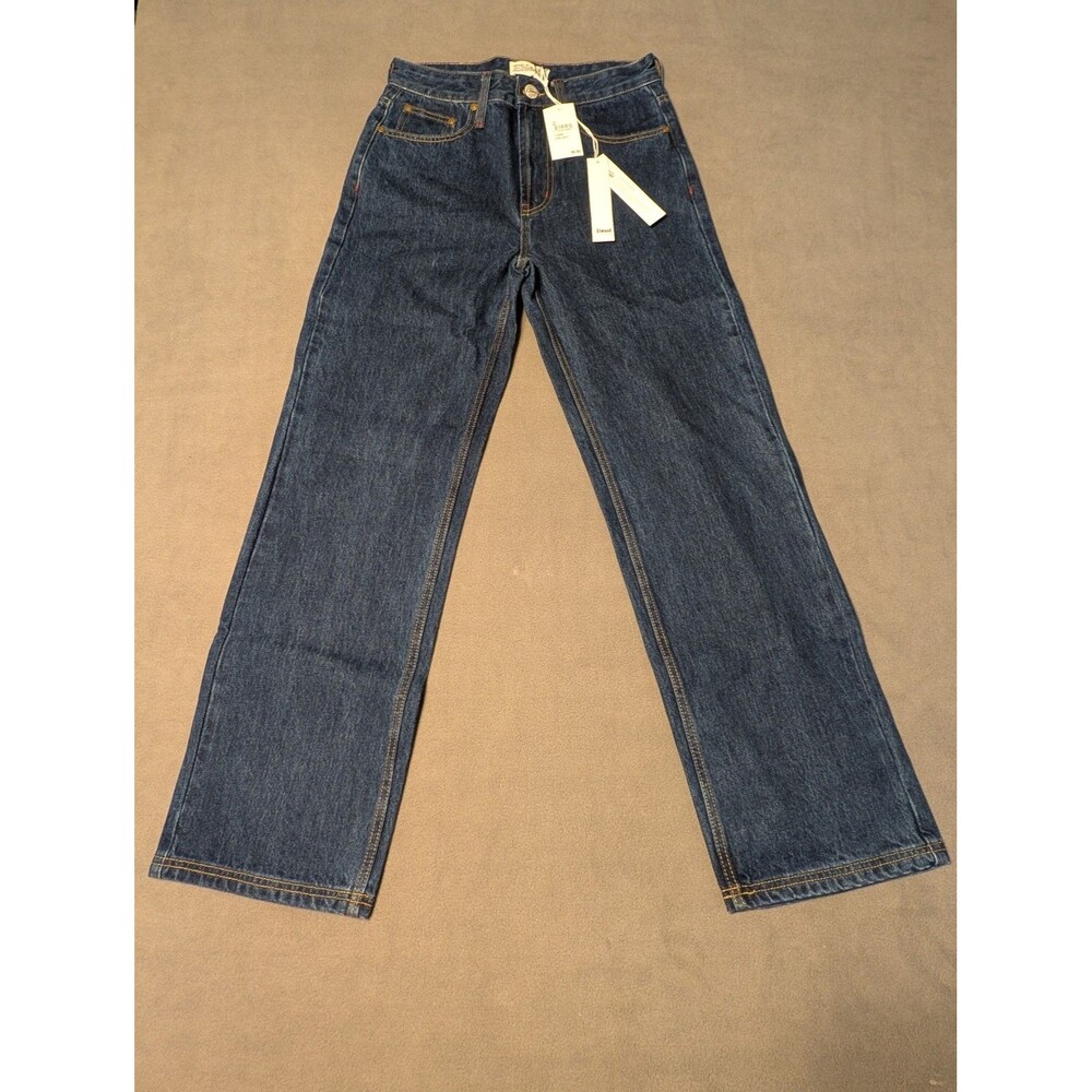 Elwood Pond Wash Denim Jeans 100% Cotton Size 28R Wide Leg Style CP00006 Blue